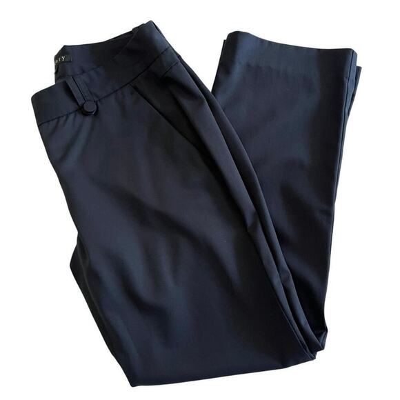 Theory|Women's Navy Straight Leg Cropped Trouser| Treeca Pant|Sz 2|90% Wool - Picture 1 of 9
